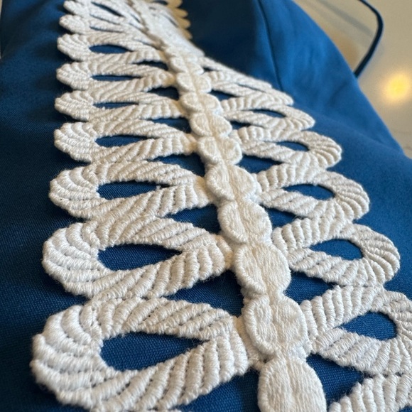 NWT Lilly Pulitzer Barton Blue Stretch Top Adjustable Straps Ribbon Detail / 0 - Picture 13 of 13